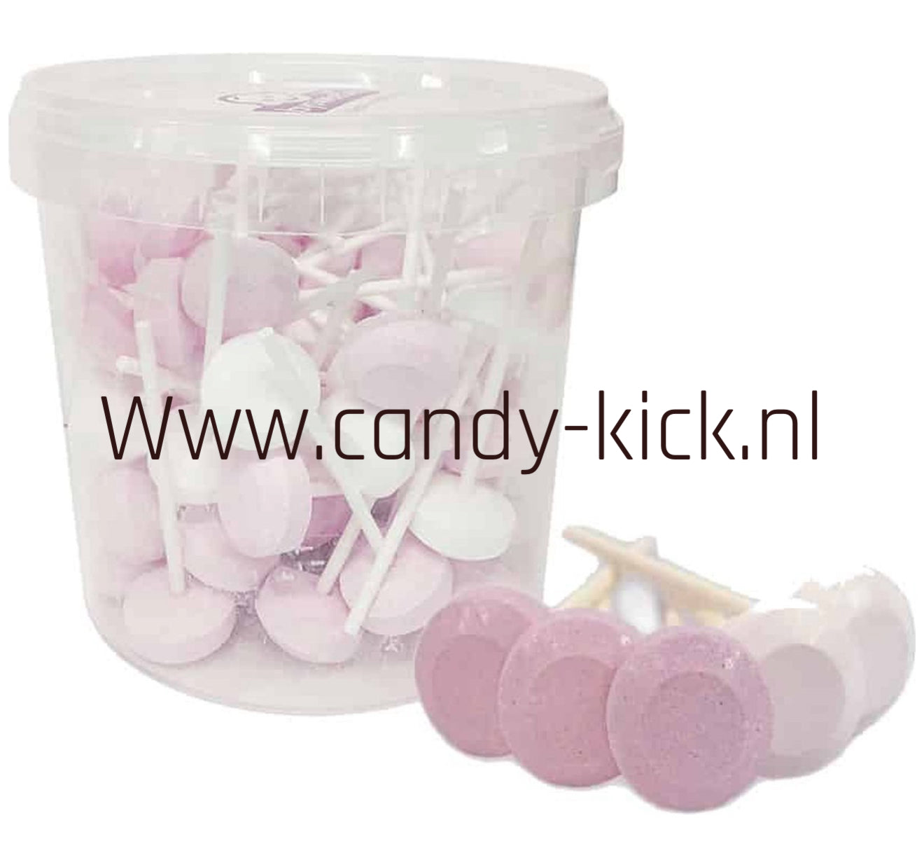 Dextrose Lolly's Roze-Wit