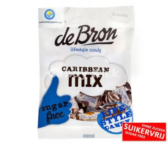 De Bron Caribbean Mix Sugarfree 90 gr.