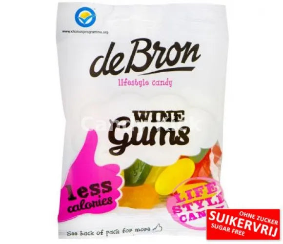 De Bron Winegums Sugarfree 100 gr.