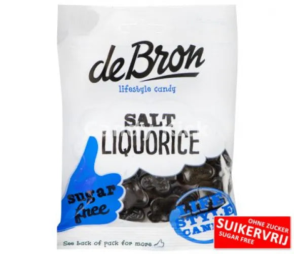 De Bron Salt Liquorice Sugarfree 100 gr.