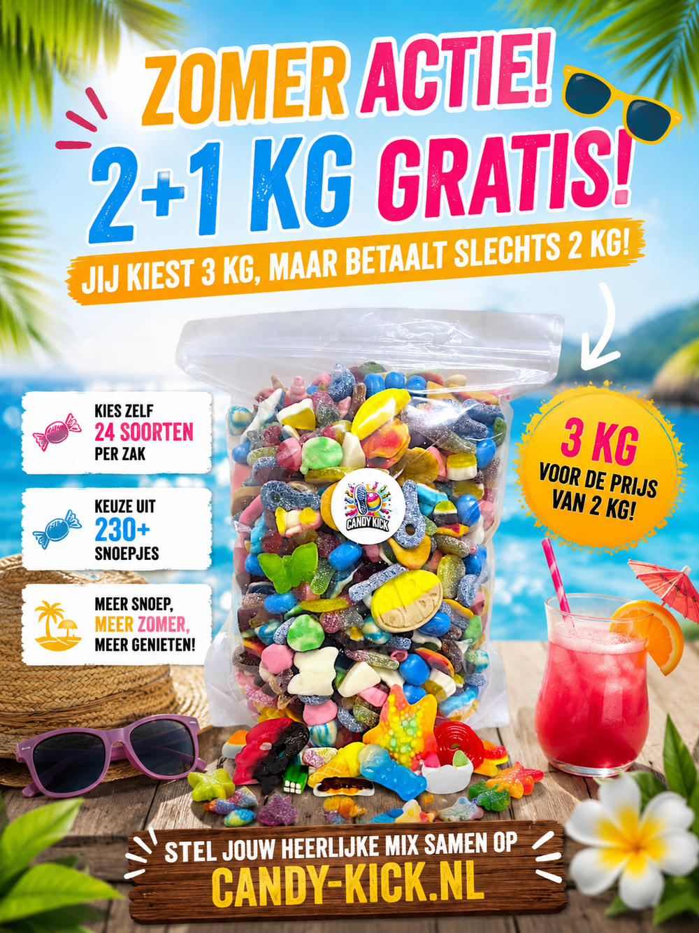 Kies & Mix 2+1 kg Gratis