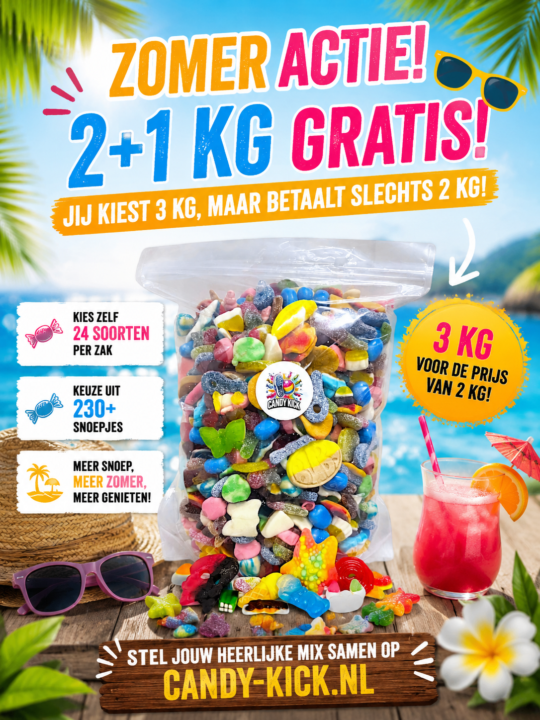Kies & Mix 2+1 kg Gratis
