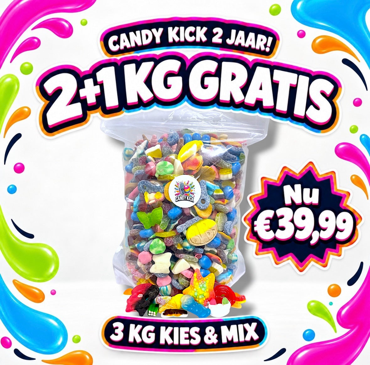 Jubileum Kies & Mix (2+1 kg Gratis)
