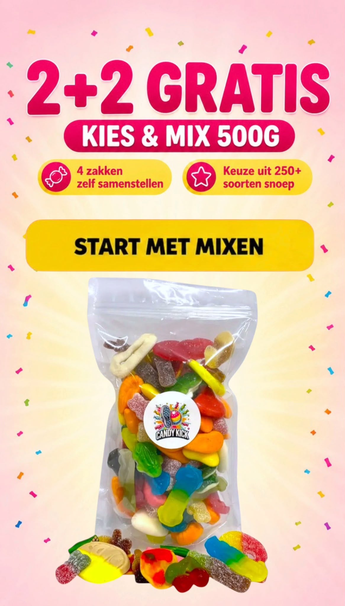 2+2 Gratis - Kies & Mix (500g)