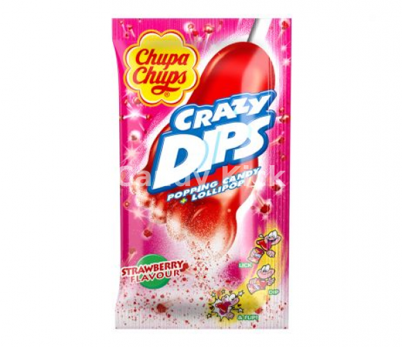 Chupa Chups Crazy Dips Aardbei