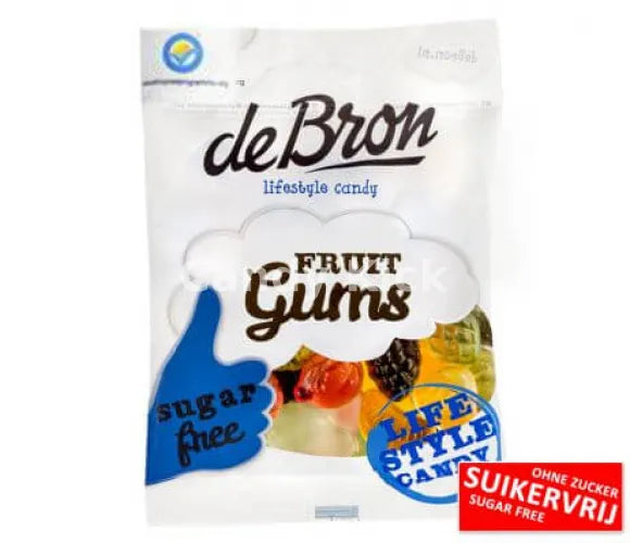 De Bron Fruit Gums Sugarfree 100 gr.