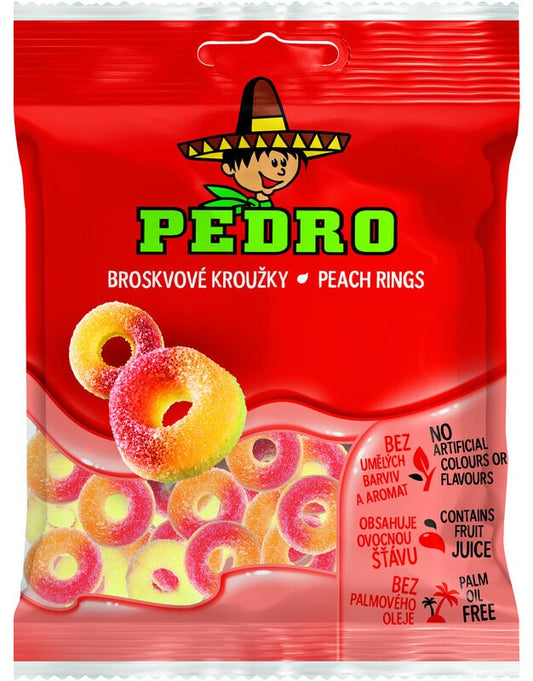 Pedro Peach Rings 80 gram